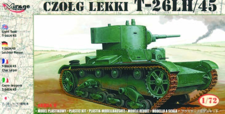 Maquette MIRAGE HOBBY Leichter Panzer T-26 LH / 45-1/72 - Maquettes