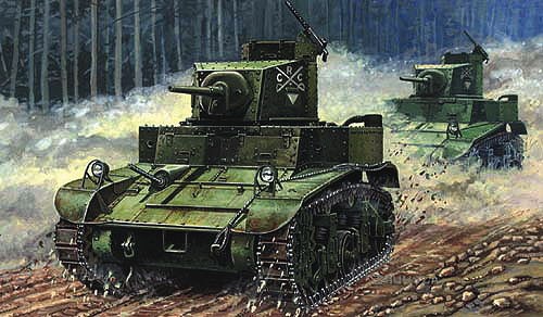 Maquette MIRAGE HOBBY M3 US Light Tank 'Premier Cent'-1/72 - Maquettes