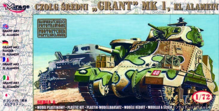 Maquette MIRAGE HOBBY Panzer Grant Mk. Je El Alamein-1/72 - Maquettes