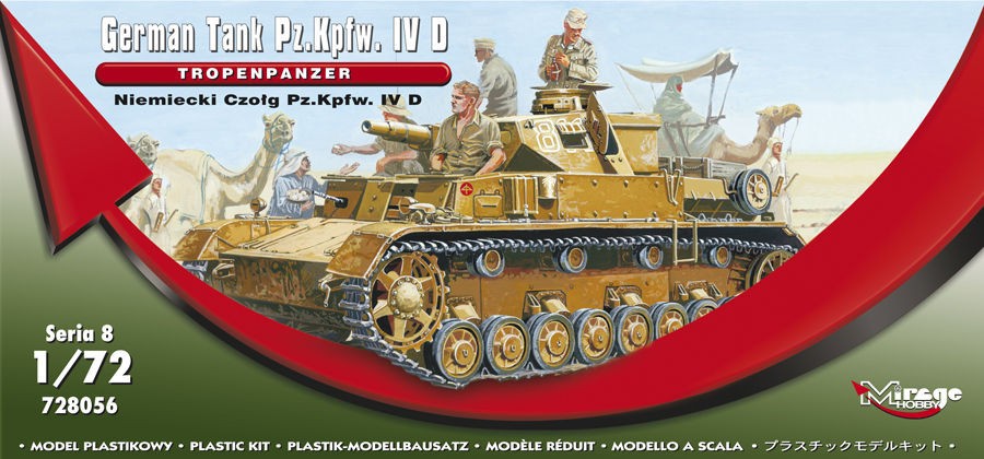 Maquette MIRAGE HOBBY Pz.IV Tropenpanzer-1/72 - Maquettes