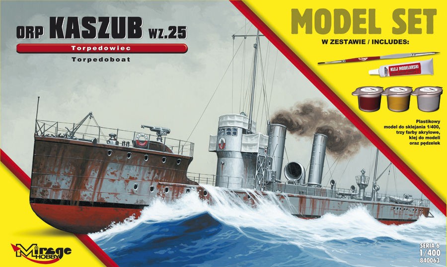 Maquette MIRAGE HOBBY ORPKASZUB-wz.25-TORPEDO Ship (Ensemble de modèle
