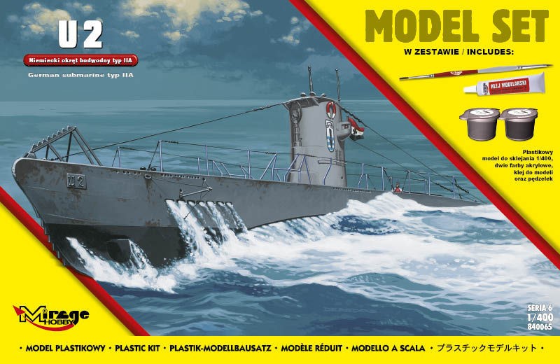 Maquette MIRAGE HOBBY U2 (sous-marin allemand de la seconde guerre mon