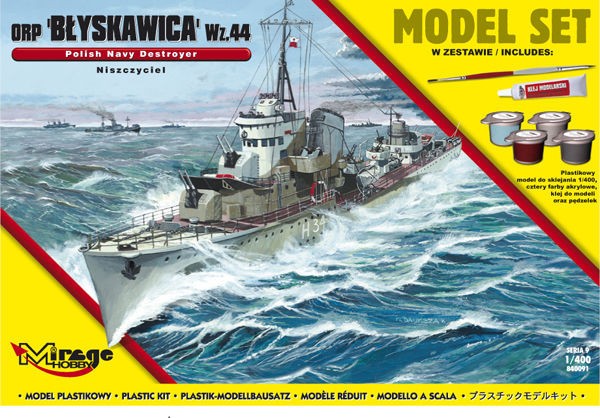 Maquette MIRAGE HOBBY ORPBlyskawica-wz.44 (Destroyer polonais Seconde 