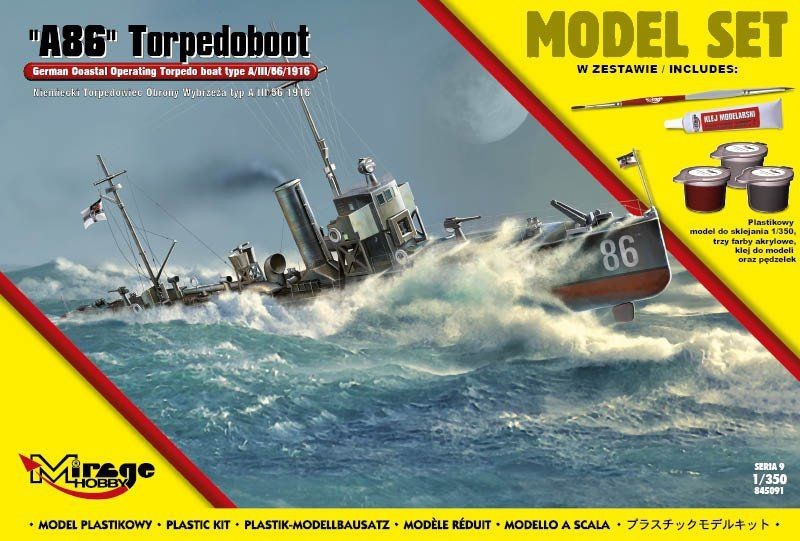 Maquette MIRAGE HOBBY Torpille allemande A86 (ensemble de modèles)- 1/