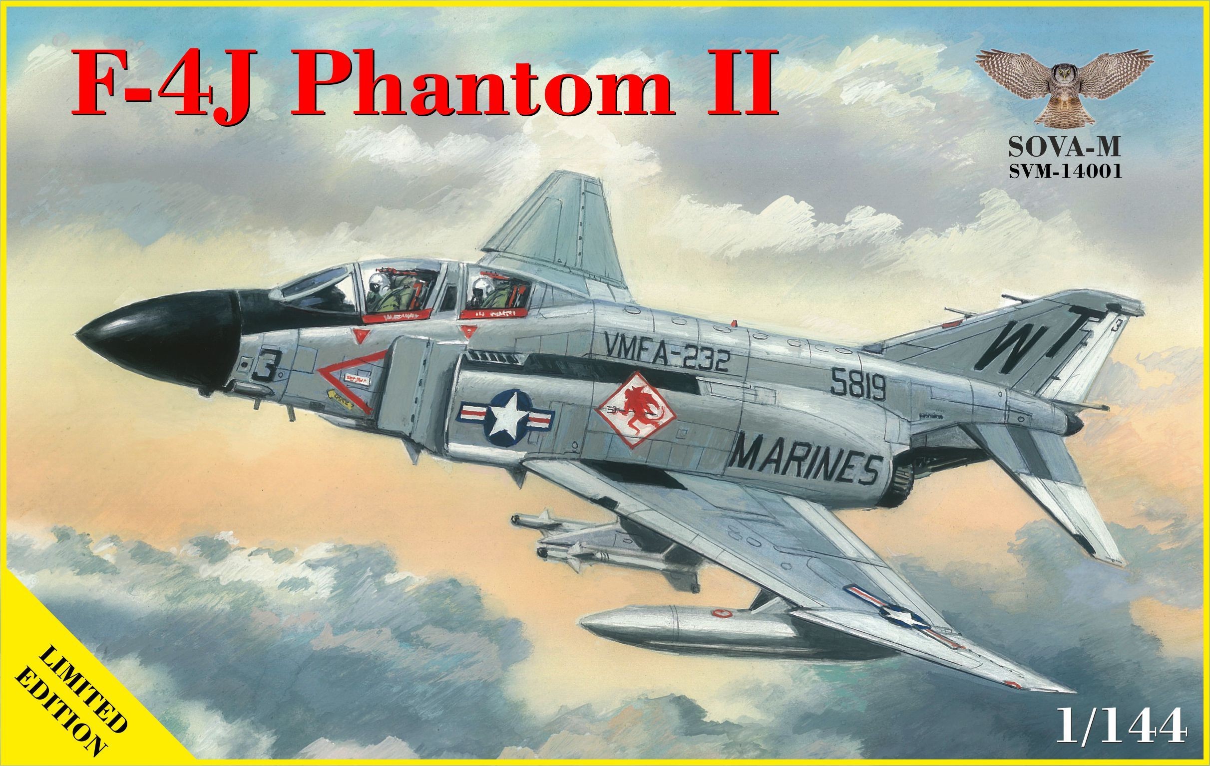 Maquette Modelsvit F-4J Phatom II-1/144 - Maquette d'avion