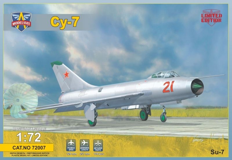Maquette Modelsvit Sukhoi Su-7 combattant soviétique-1/72 - Maquette d