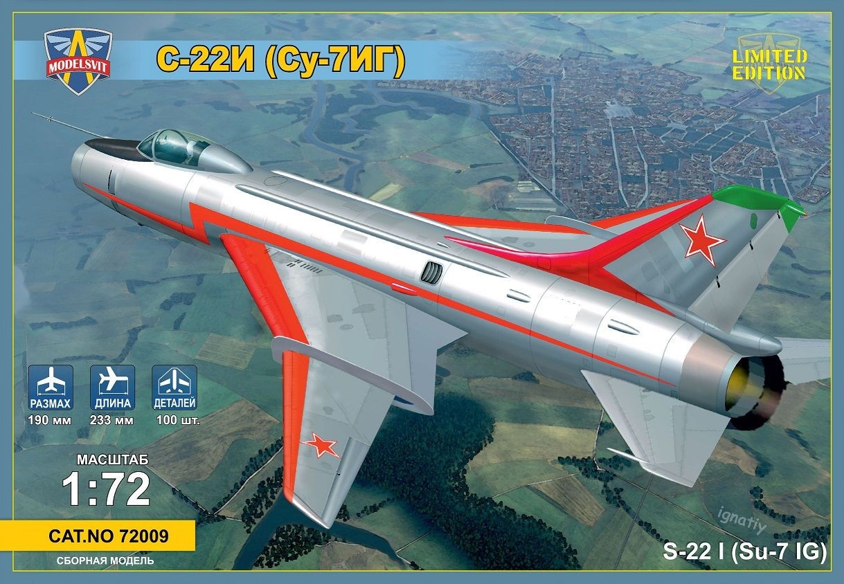 Maquette Modelsvit Sukhoi Su-22I (Su-7IG) Su-7BM avec ailes-1/72 - Maq