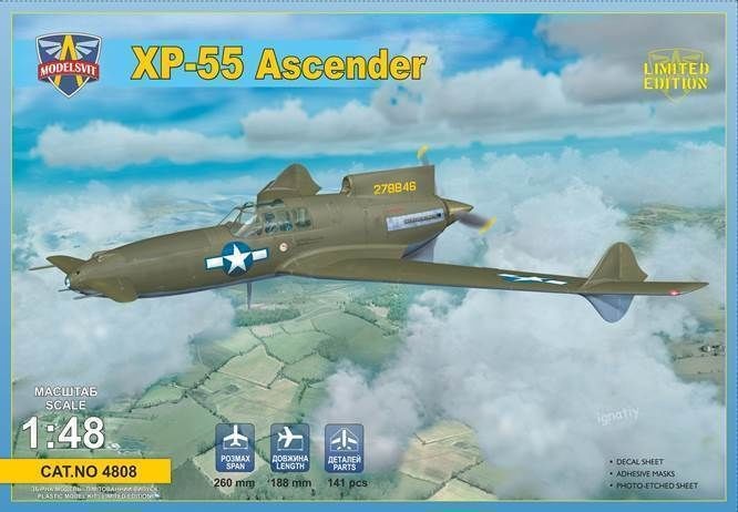 Maquette Modelsvit Ascendeur XP-55- 1/48 - Maquette d'avion