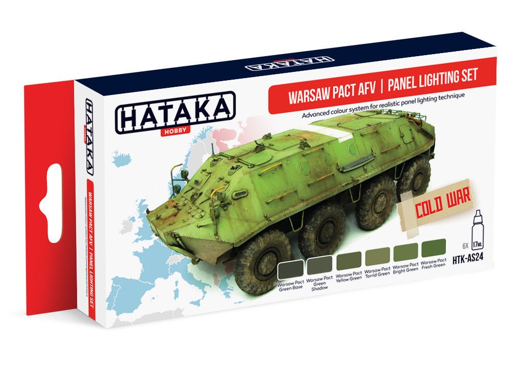  HATAKA Red Line Set (6 pièces) Kit d'éclairage pour panneau AFV Pact 