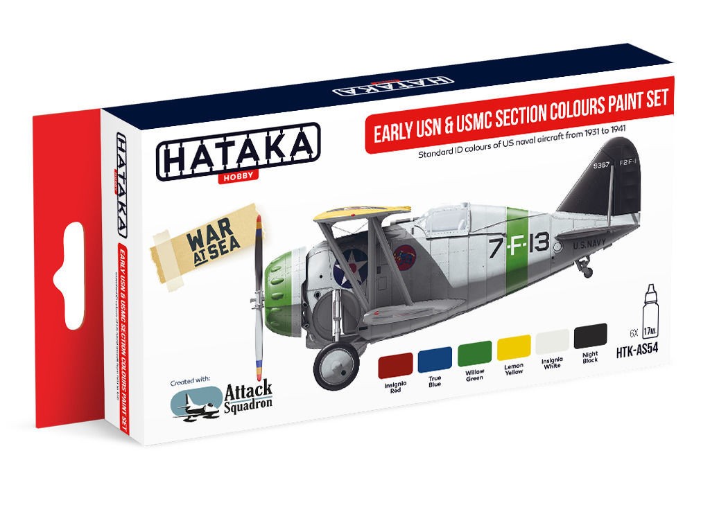  HATAKA Red Line Set (6 pcs) Set de peinture pour débuts de section US