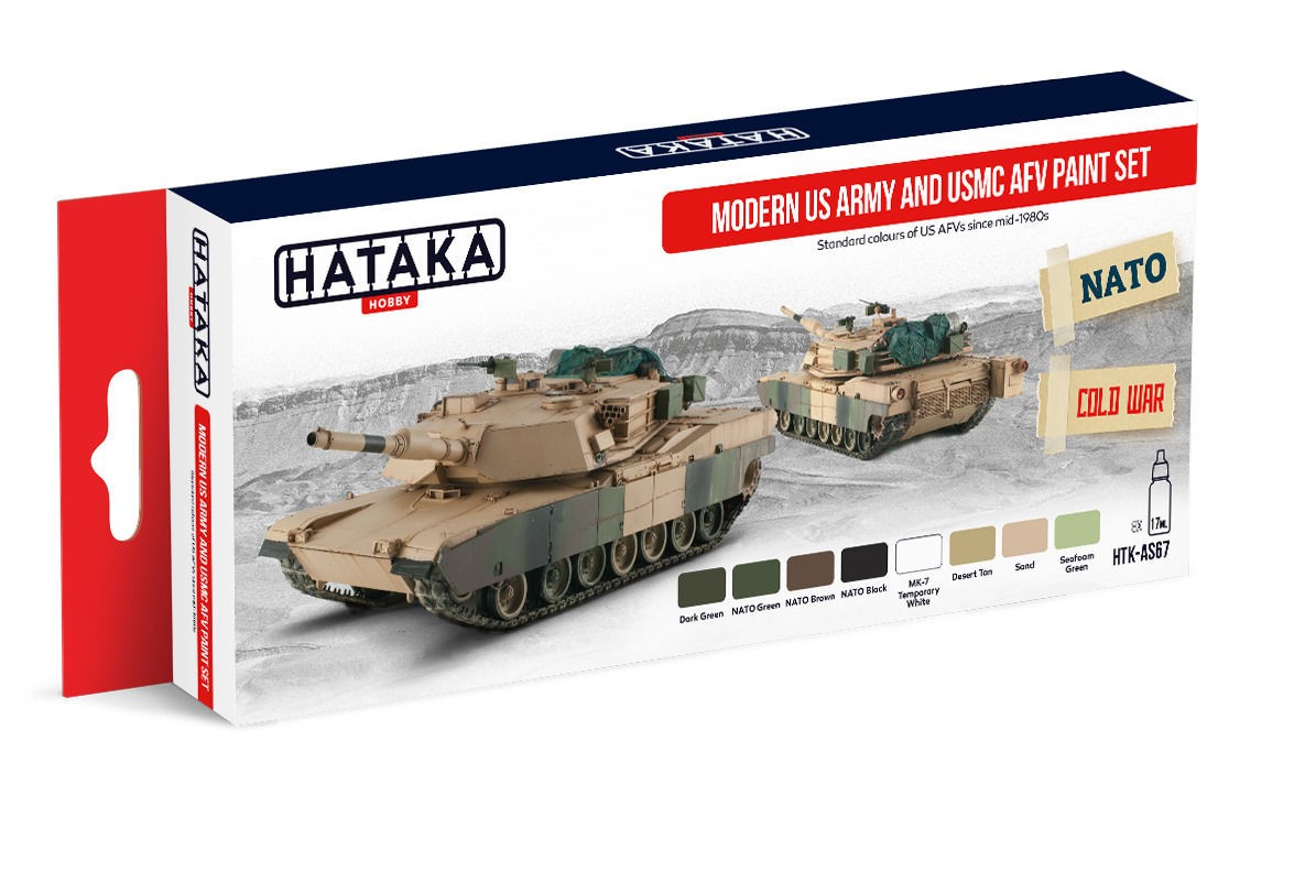  HATAKA Red Line Set (8 pcs) Set de peinture US Army et USMC AFV moder