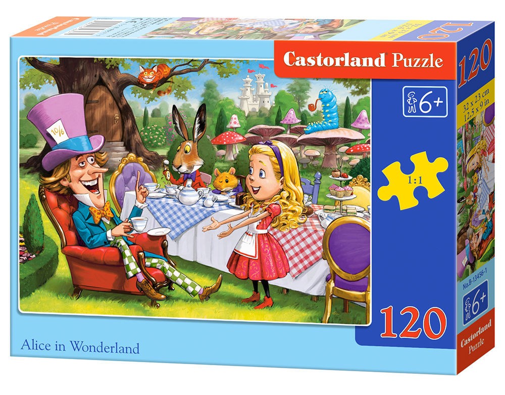  Castorland Alice au pays des merveilles, Puzzle 120 Teile- - Puzzle