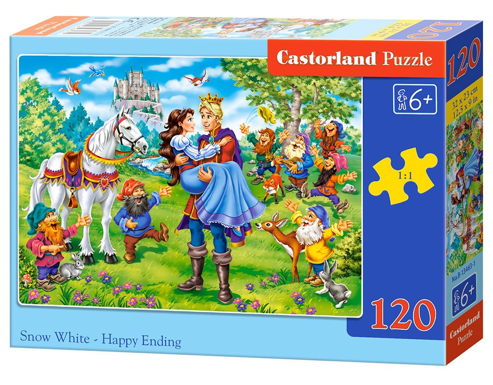  Castorland Blanche Neige - Fin Heureuse, Puzzle 120 Teiles- - Puzzle