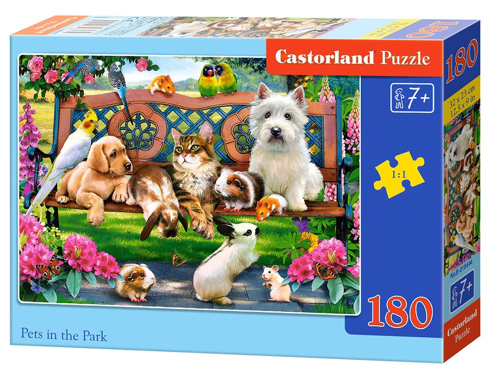  Castorland Animaux dans le parc, Puzzle 180 couleurs- - Puzzle