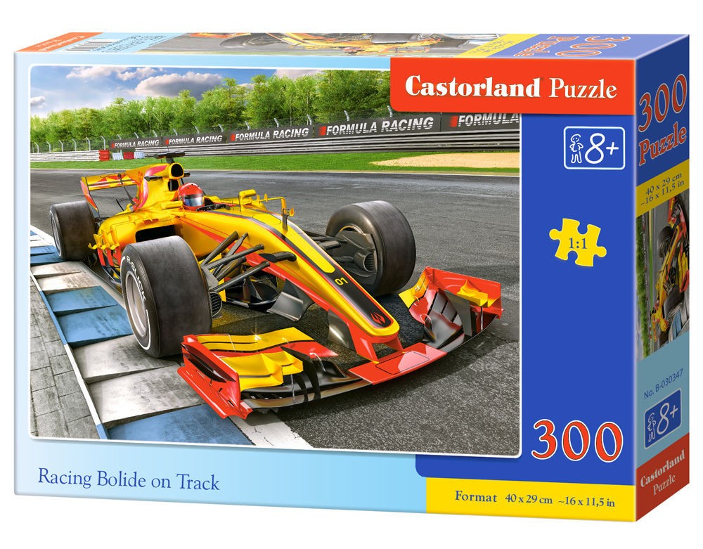  Castorland Bolide de course sur piste, Puzzle 300 couleurs- - Puzzle