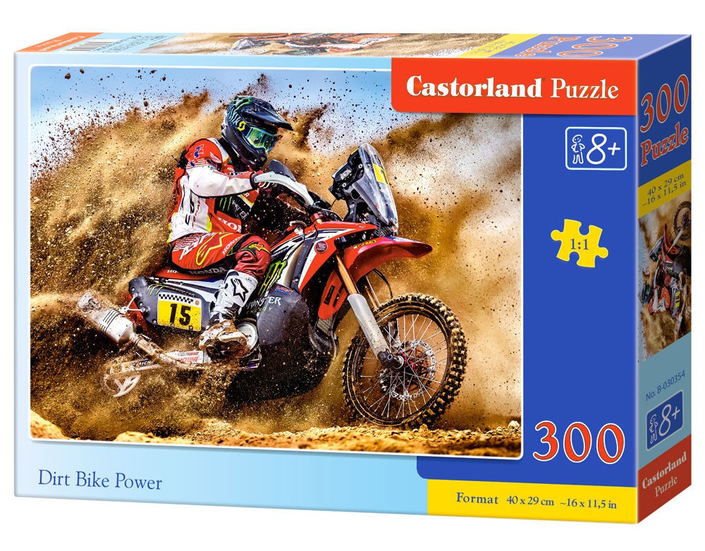  Castorland Dirt Bike Power, Puzzle 300 couleurs- - Puzzle