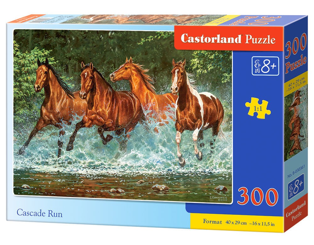  Castorland Cascade Run, Puzzle 300 Teiles- - Puzzle
