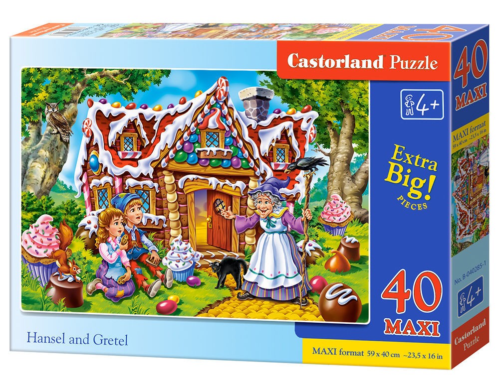  Castorland Hansel et Gretel, Puzzle 40 pièces maxi- - Puzzle