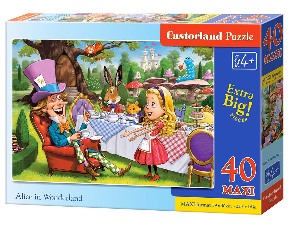  Castorland Alice au pays des merveilles, Puzzle 40 couleurs maxi- - P