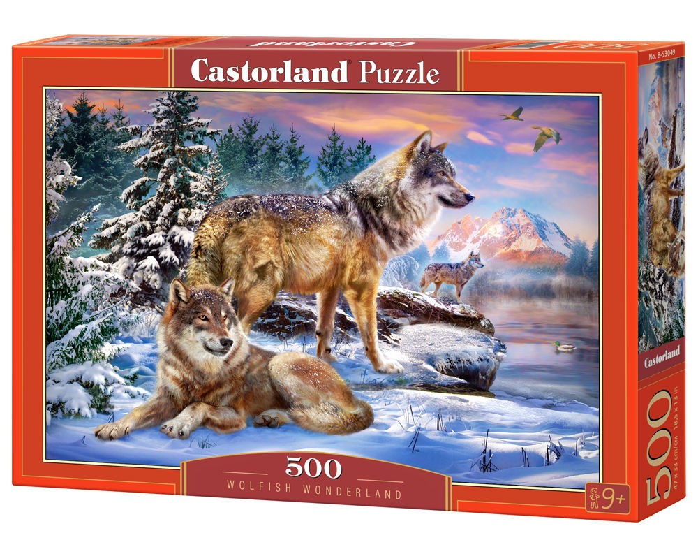  Castorland Wolfish Wonderland, Puzzle 500 Teiles- - Puzzle