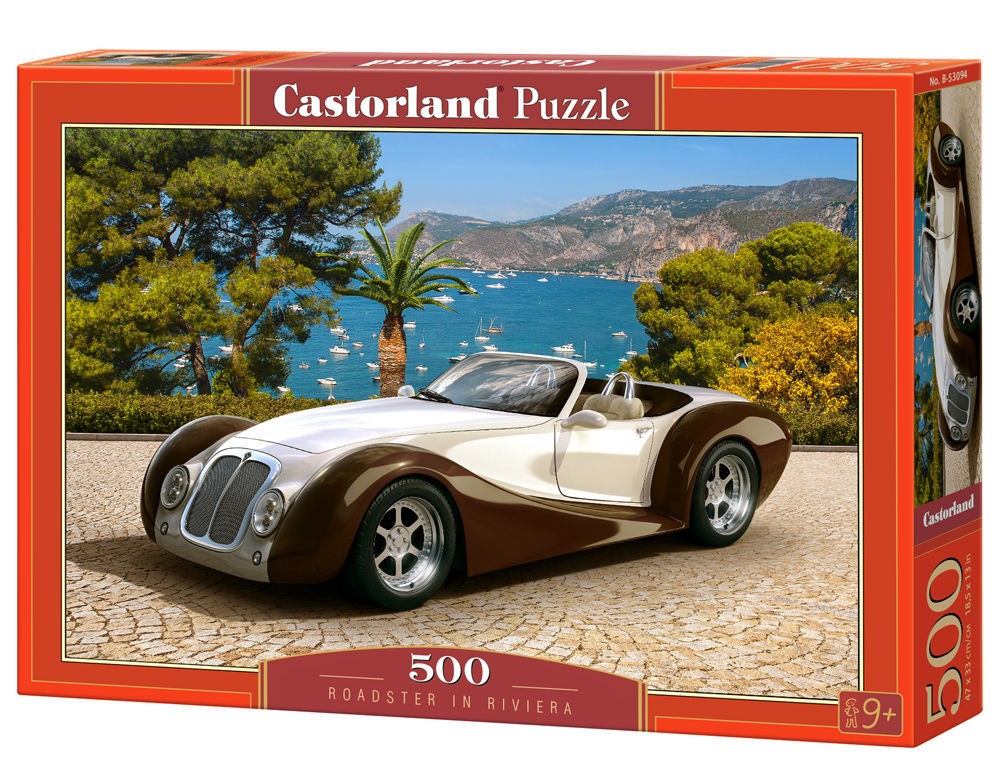  Castorland Roadster in Riviera, Puzzle 500 Teile- - Puzzle