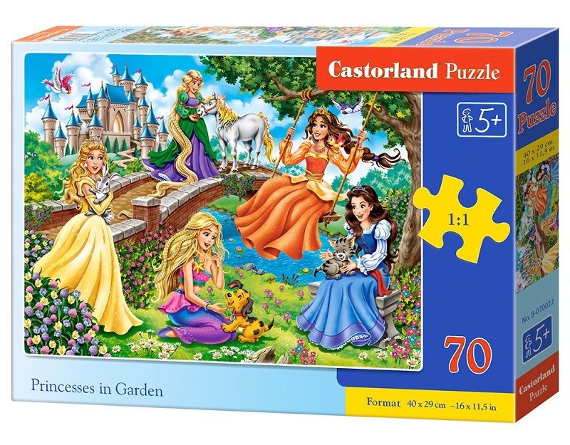  Castorland Princesses in Garden, Puzzle 70 Teile- - Puzzle