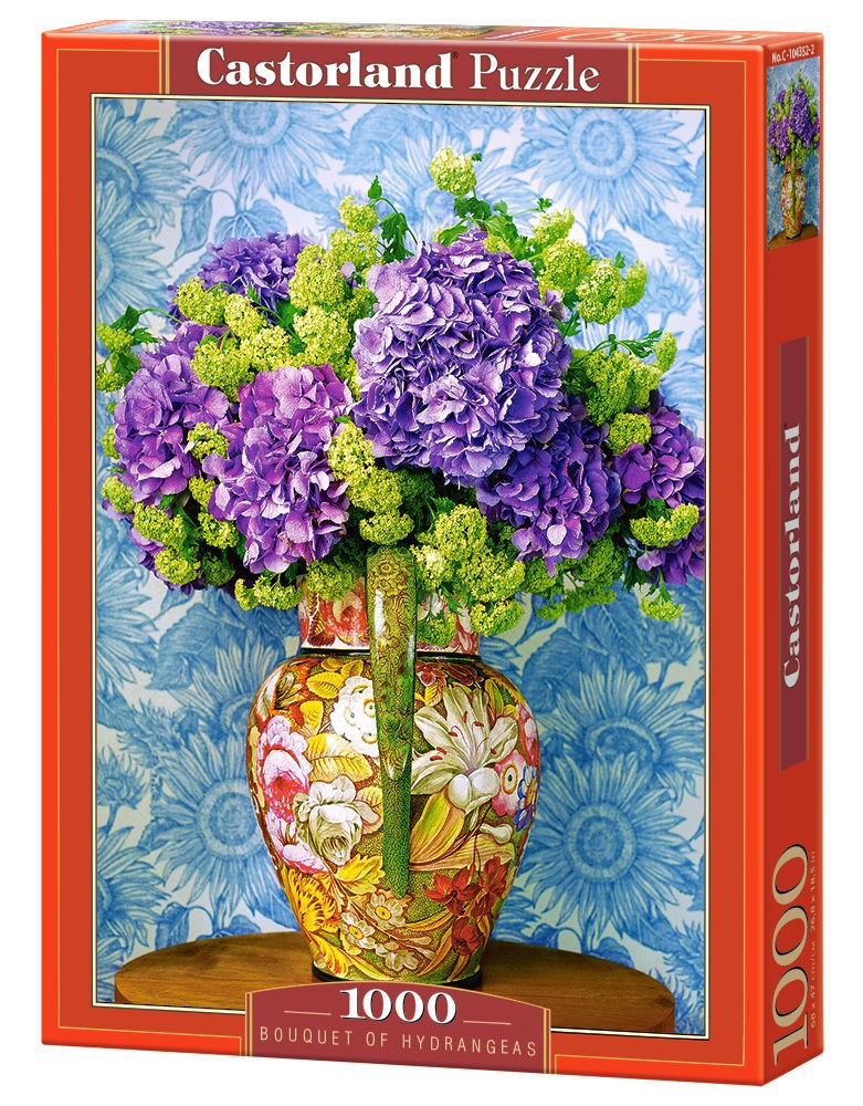  Castorland Bouquet d'Hortensias, Puzzle 1000 Teiles- - Puzzle