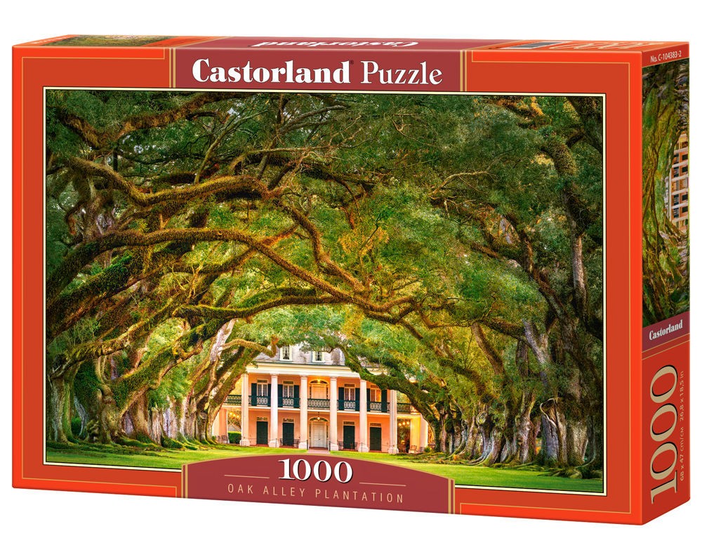  Castorland Oak Alley Plantation, Puzzle 1000 Teiles- - Puzzle