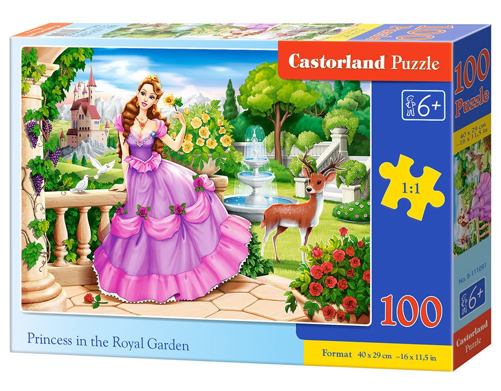  Castorland Princesse au jardin royal, Puzzle 100 couleurs- - Puzzle