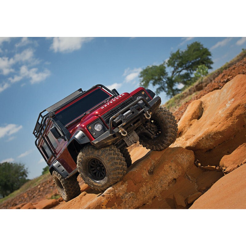 TRX-4 LAND ROVER DEFENDER ROUGE TRAXXAS TRX82056-4-RED