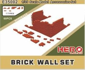  Hero Hobby Kits Mur de briques- 1/35 - Accessoires