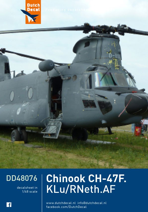  Dutch Decal Décal Boeing Chinook CH-47F KLu / RNeth.AF- 1/48 - Acces