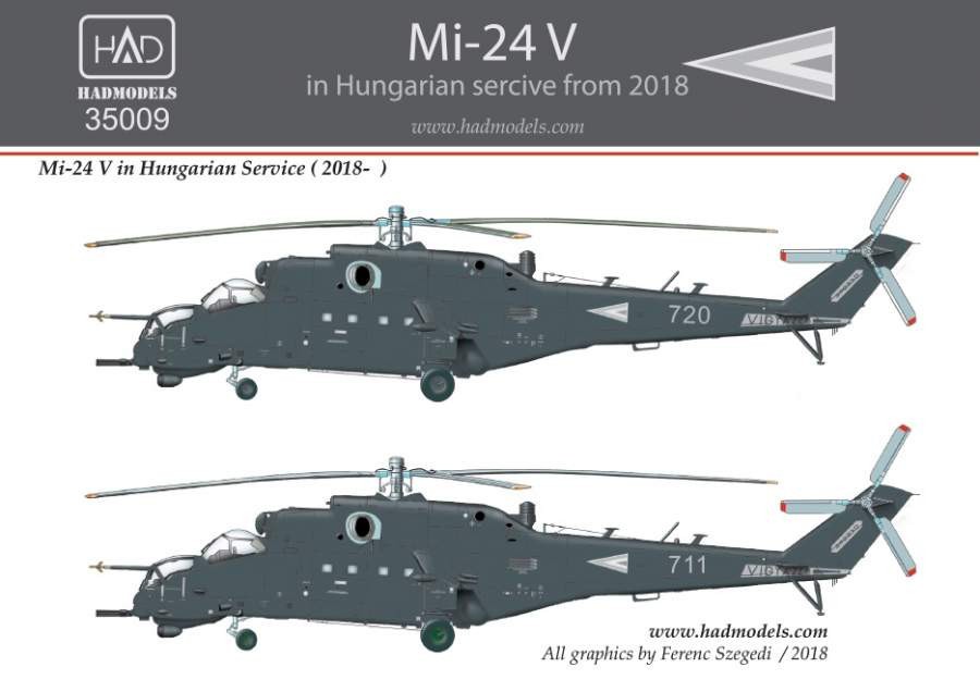  HAD Models Décal Mil Mi-24V dans le service hongrois avec le nouveau 