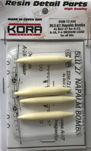  Kora BLU 27 Bombes Napalm 'charge moyenne' 2 x 46 bombes pour A-37, A