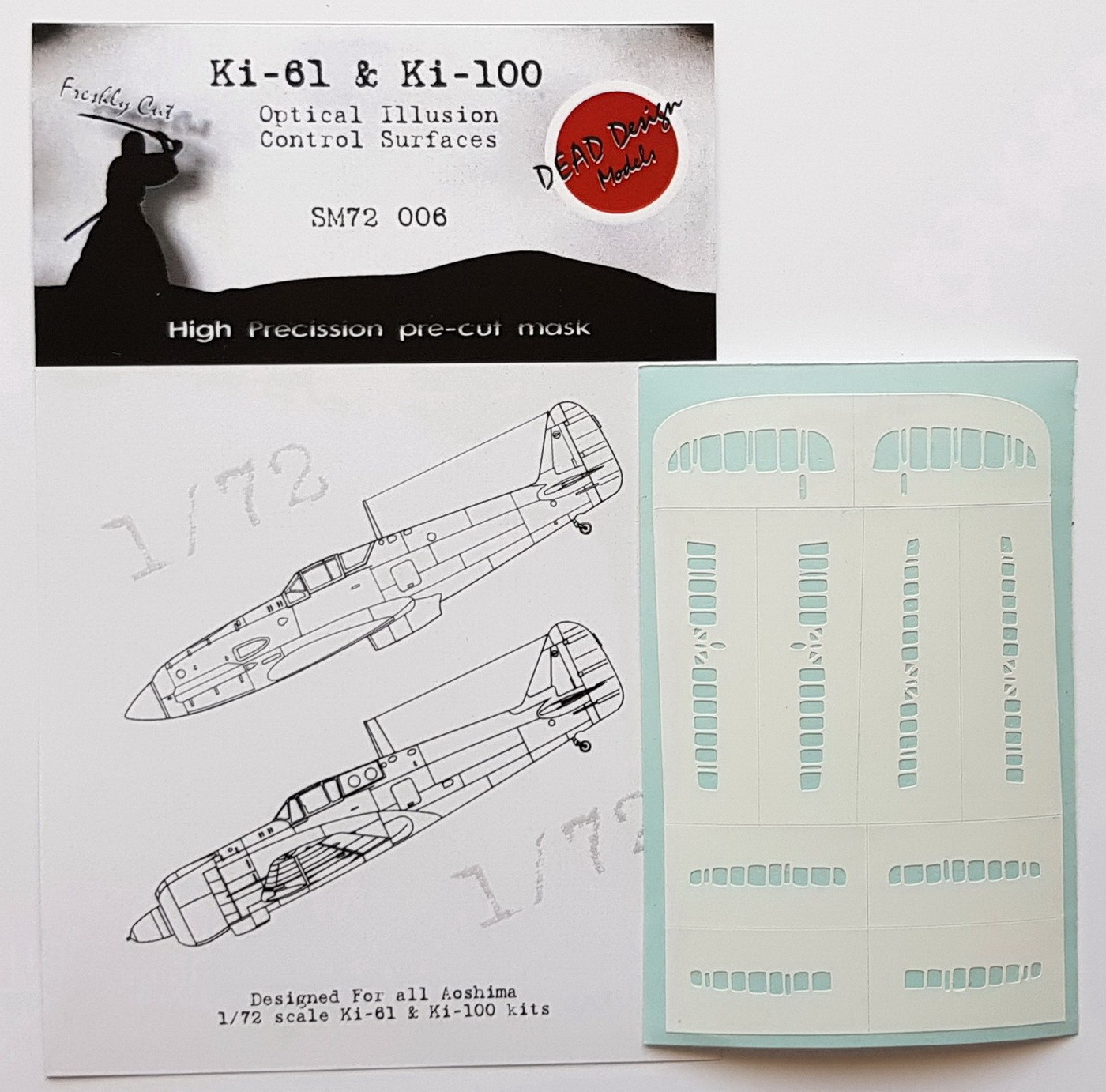  Dead Design Models Kawasaki Ki-61-I / Surfaces de contrôle Hien Ki-61