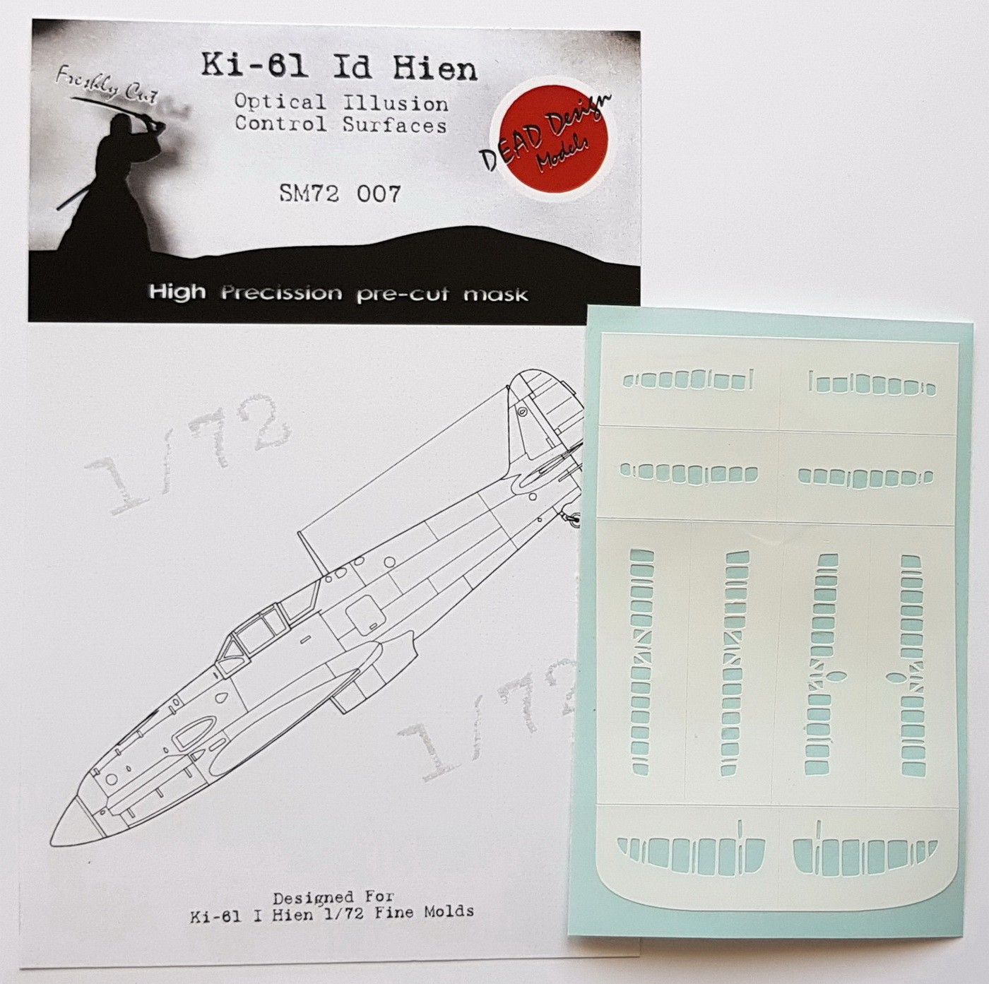  Dead Design Models Kawasaki Ki-61-I Hien Surfaces de contrôle (conçus
