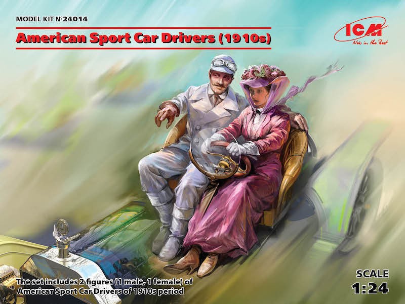 Figurines ICM American Sport Car Drivers (1910s) (1 homme, 1 femme) (1