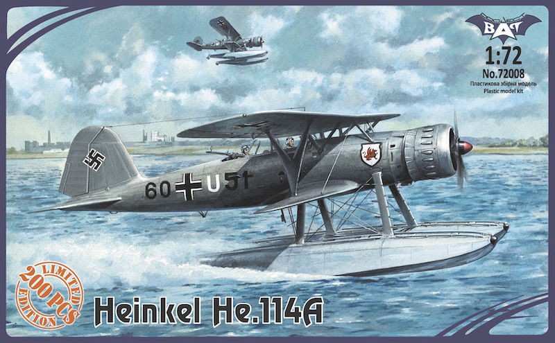Maquette Bat Project Heinkel He-114A-2 hydravion version précoce ou ta