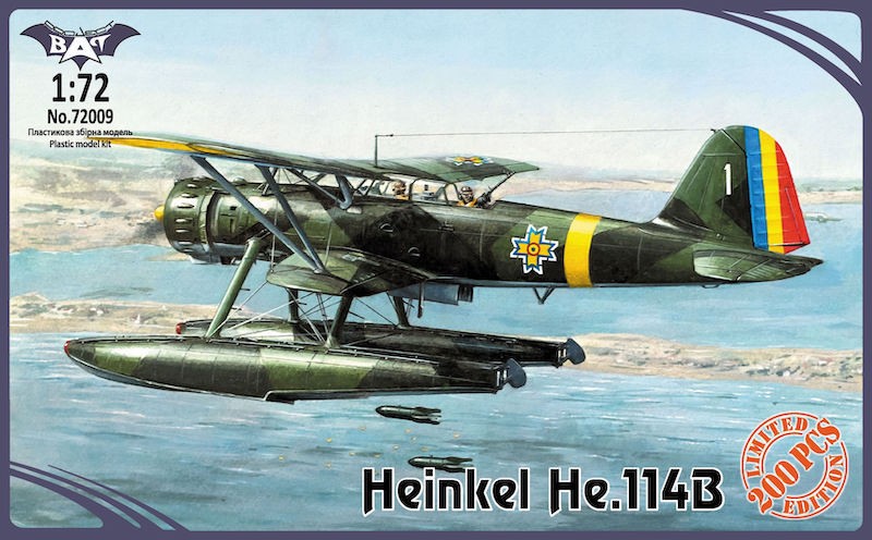 Maquette Bat Project Heinkel He-114B-1 / He-114B-2 hydravion-1/72 - Ma
