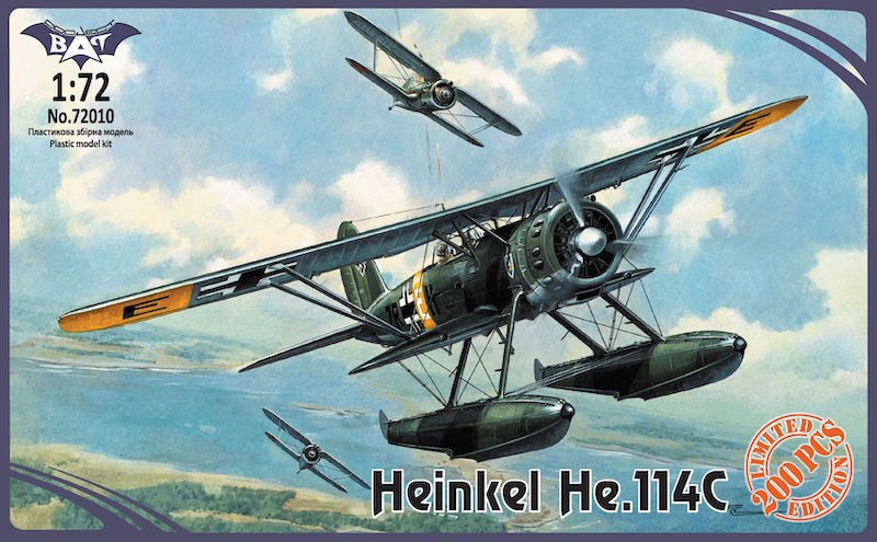 Maquette Bat Project Heinkel He-114C-1 hydravion-1/72 - Maquette d'avi