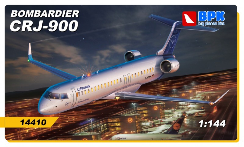Maquette Big Planes Kits Bombardier CRJ-900 Voies aériennes Lufthansa