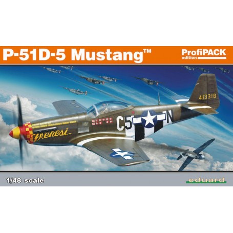 Maquette avion Kit nord-américain Mustang ProfiPACK P-51D-5 édition de l'avion de chasse américain P-51D-5 de la Seconde Guerre 