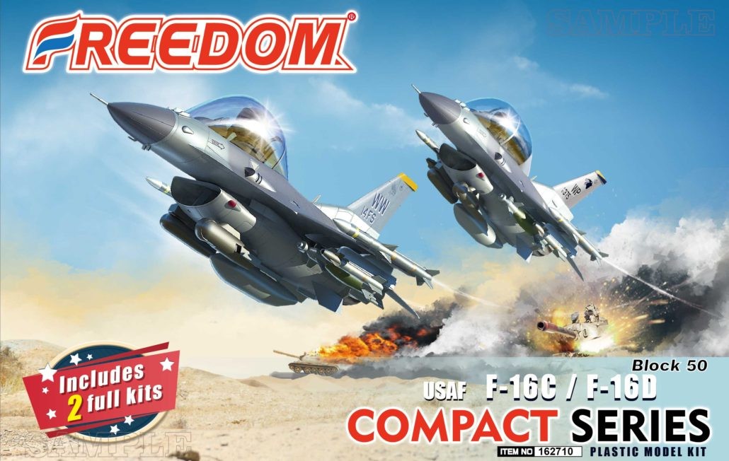 Maquette Freedom Models F-16C (série compacte) comprend 2 kits- - Maqu