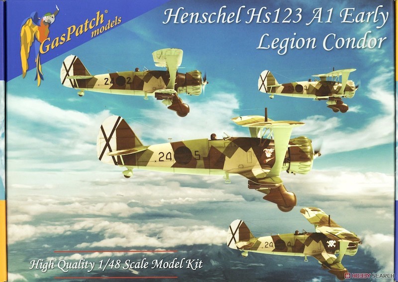 Maquette GasPatch Models Henschel Hs-123A-1 Légion Condor de la guerre
