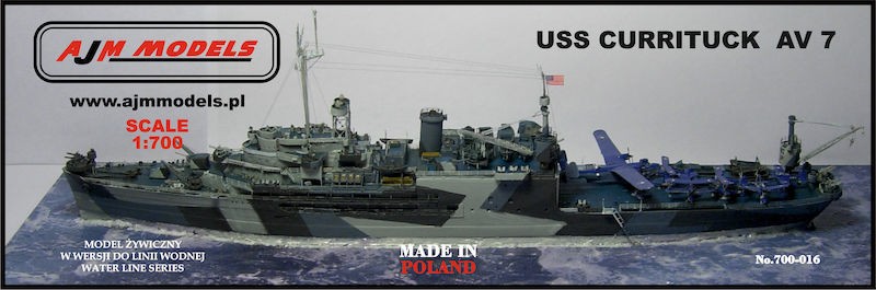 Maquette AJM Models USS Currituck - AV - 7 tender hydravions- 1/700 -