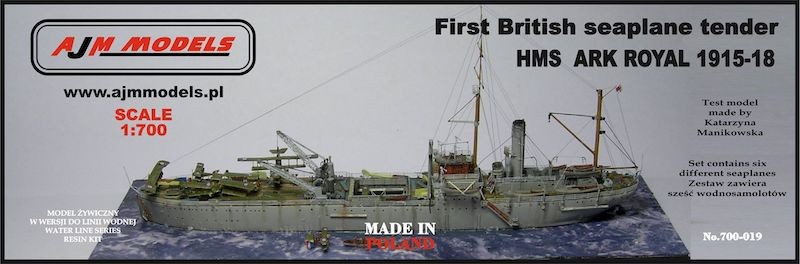 Maquette AJM Models Appel d'offres d'hydravion du HMS Ark Royal 1915-1