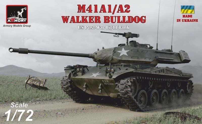 Maquette Armory Char américain léger d'après-guerre Walker Bulldog M41