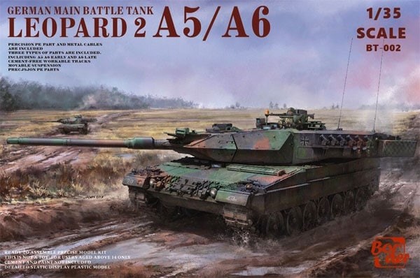 Maquette Border Models Leopard 2 A5 / A6 / Early A6 3 en 1- 1/35 - Ma