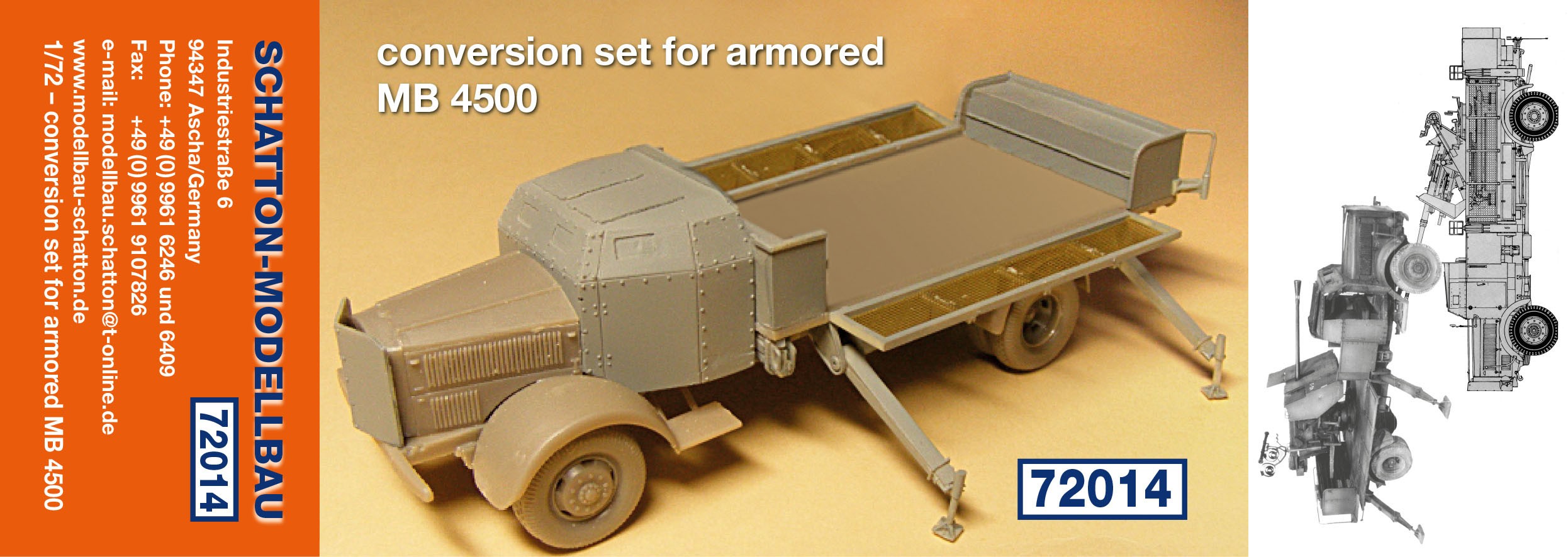  Schatton Modellbau Kit de conversion pour les versions à cabine blind