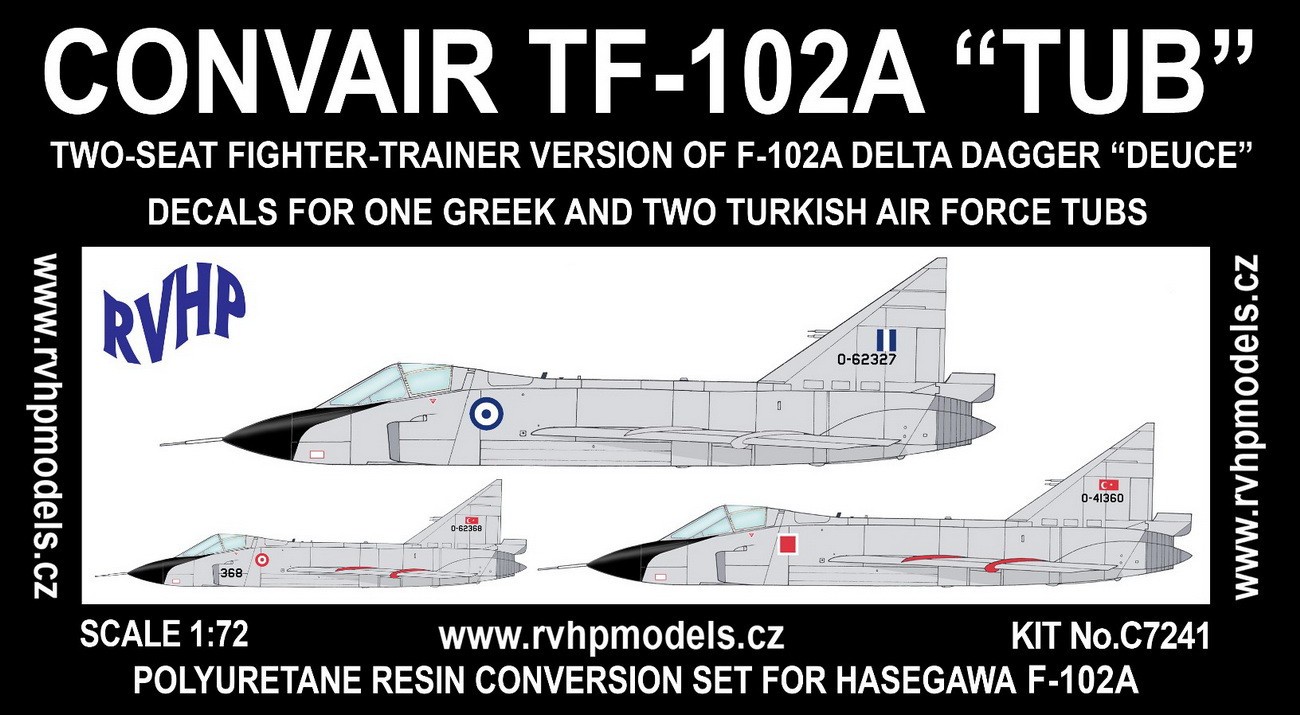  RVHP Convair TF-102A Delta Dague Tub (conversion grecque et turque 